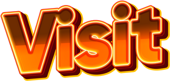Visit Text Stiker PNG